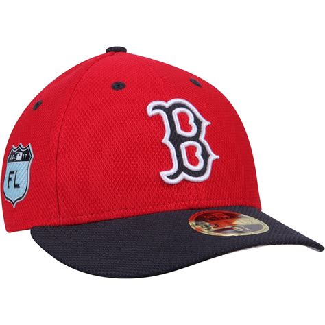 Men's Boston Red Sox New Era Red 2017 Spring Training Diamond Era Low ...