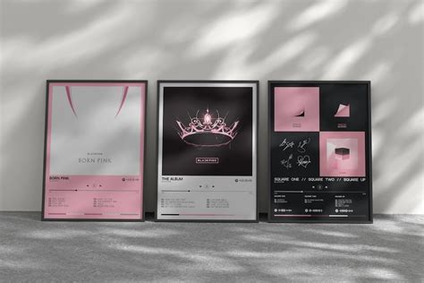 Blackpink 3 Posters Set, Printable Wall Art, Blackpink Minimal Home ...