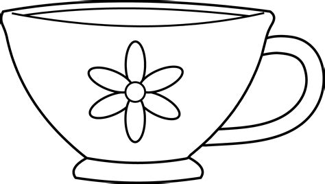 Image result for Free Printable Tea Cup Template | Coloring pages ...