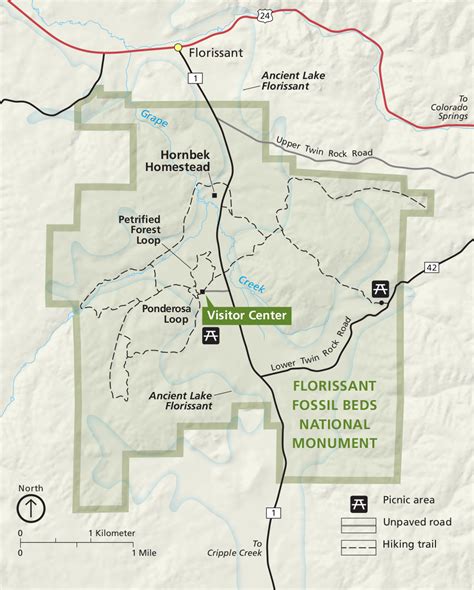 Florissant Fossil Beds Maps | NPMaps.com - just free maps, period.