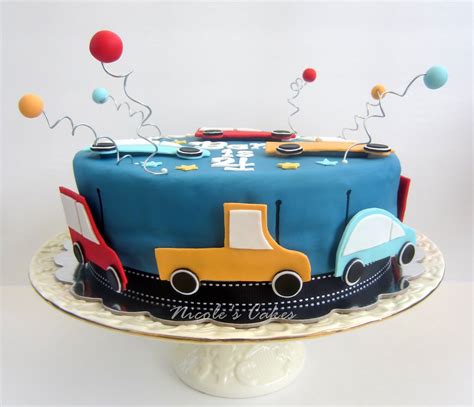 Confections, Cakes & Creations!: Car themed birthday cake