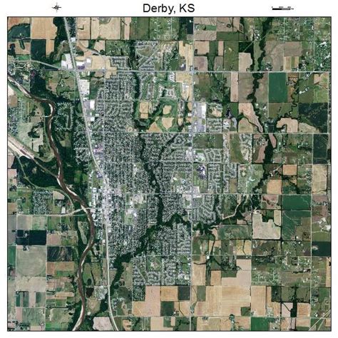 Aerial Photography Map of Derby, KS Kansas