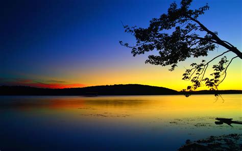 Morning Glow Lake At Sunrise Landscape Photography Wallpapers Hd ...