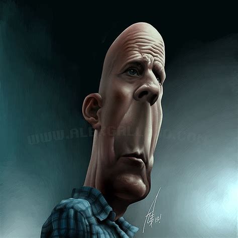 Bruce Willis | Funny caricatures, Caricature, Celebrity caricatures