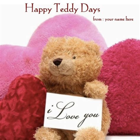 teddy bear saying i love you name pics