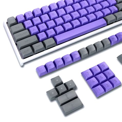 Buy XVX PBT Purple Keycaps - keycaps 60 Percent , 110 Keys XVX Profile Double Shot Keycaps,with ...