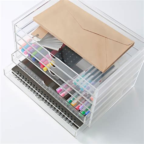 MUJI Acrylic Case 5 Drawers - Made in Japan - TAKASKI.COM