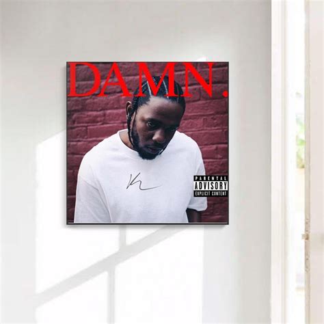 Kendrick Lamar Damn music album cover Canvas poster | Etsy