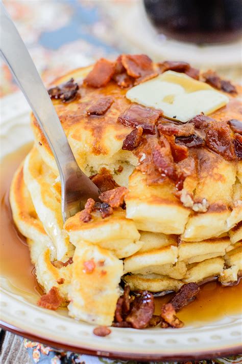 Maple Bacon Pancakes - Almost Supermom