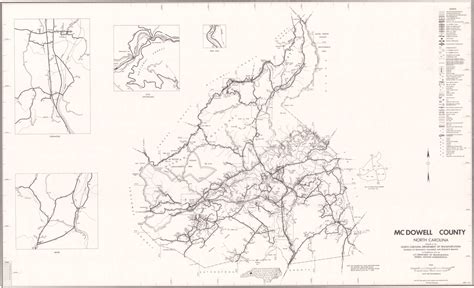 1980 Road Map of McDowell County, North Carolina