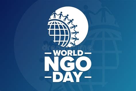 World NGO Day. Holiday Concept. Template for Background, Banner, Card, Poster with Text ...