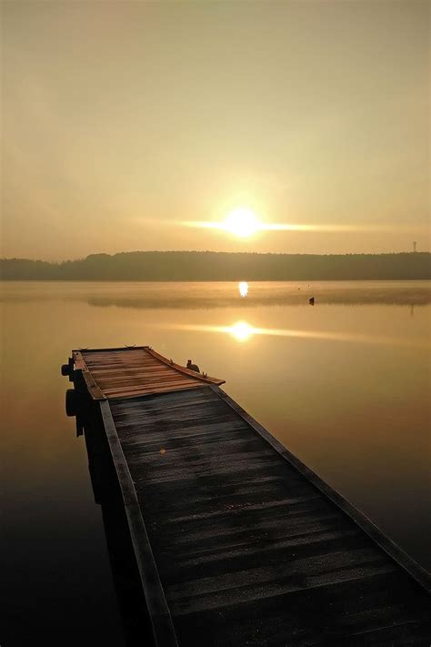 HD wallpaper: lake, pond, september, morning, peace of mind, the ...