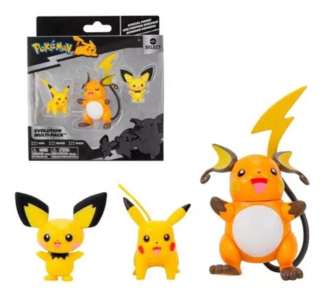 Pack Figuras Evolucion De 5 A 8 Cms Pokemon - Pichu - Pikach | Cuotas ...