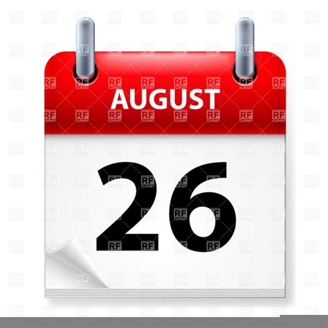 August Calendar Clipart | Free Images at Clker.com - vector clip art online, royalty free ...