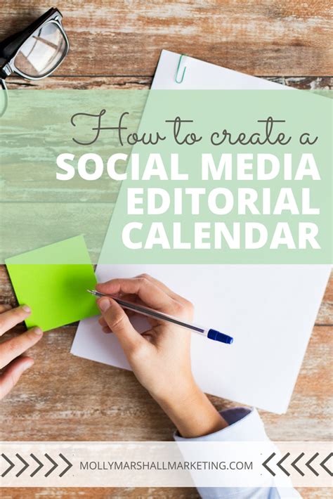 How To Create a Social Media Editorial Calendar | Molly Marshall