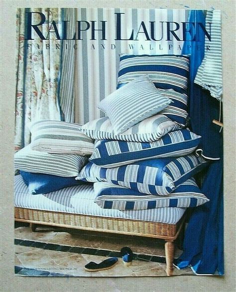 Ralph Lauren Fabric & Wallpaper Ad 1994 Vintage/Magazine/Print/Fashion ...