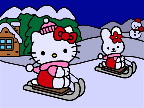 Hello Kitty in Winter (Coloring Book) by Kittykun123 on DeviantArt