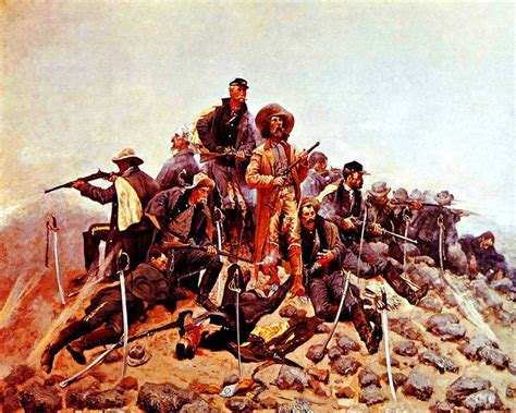 "The Last Stand," Custer last stand at the Battle of the Little Bighorn ...