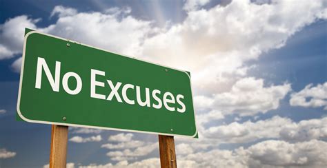 No Excuses