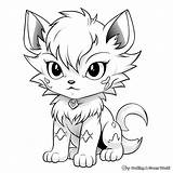 Coloring Pup Anime Wolves Lobo Arctic Puppy Lobos Puppies Coloringbay  sketch template