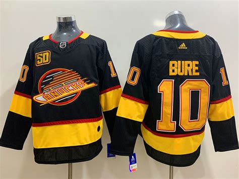 Vancouver Canucks #10 Pavel Bure 2019/20 Black 50th Anniversary Jersey ...