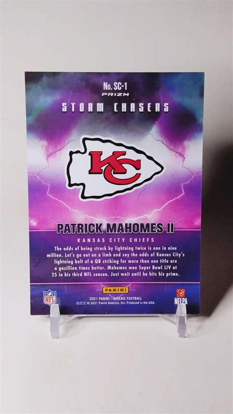 2021 Mosaic Patrick Mahomes II Storm Chasers SSP Case Hit #SC-1 | eBay