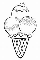 Ice Cream 10 Coloring Page  Free Printable Pages For Kids sketch template