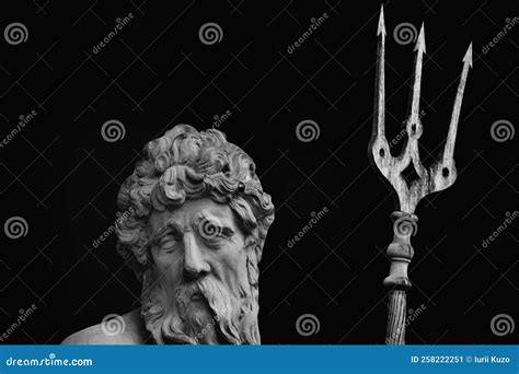 Close Up the Mighty God of Sea and Oceans Neptune Poseidon, Triton ...