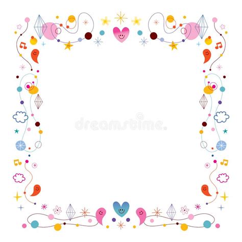 Cute Frame With Colored Pencils For School Vector Stock Vector ...