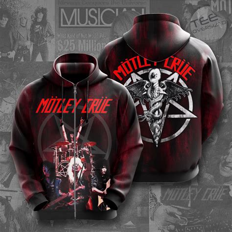 Mötley Crüe Apparels 3D 2023 - OversizedTee.com