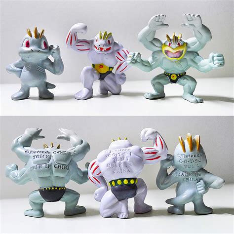 Original Nintendo TOMY Machop Machoke Machamp Pokemon Evolution ...