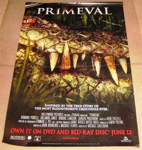 Primeval Movie Poster 27x40 Used Orlando Jones, Brooke Langton, Patric ...