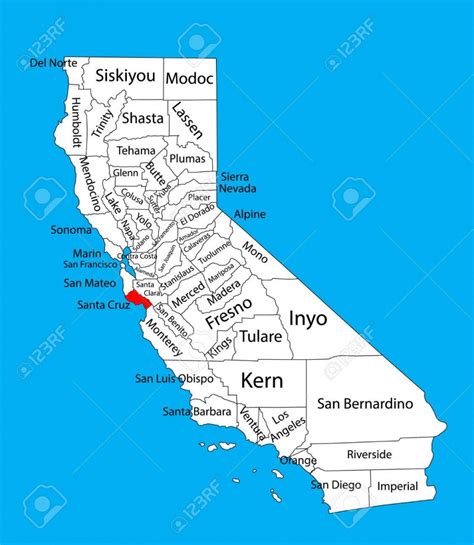 Santa Cruz Location On The U.s. Map - Santa Cruz California Map ...