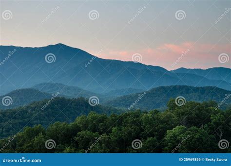 Smoky Mountain Sunrise stock photo. Image of ridge, mountains - 25969856