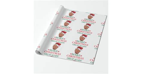 Donald Trump Christmas Wrapping Paper | Zazzle