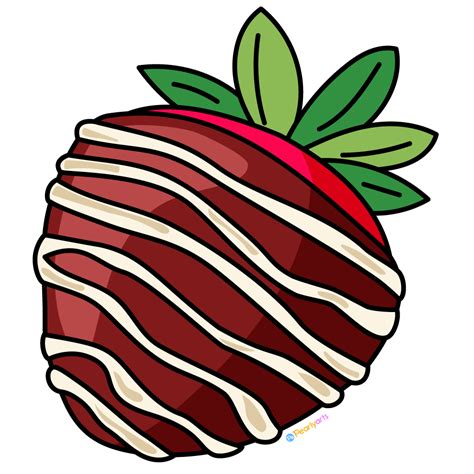 FREE Chocolate Covered Strawberry Clipart | Pearly Arts