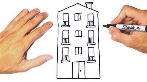 How to draw a Building Step by Step Building Drawing Lesson