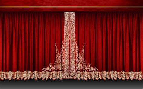 Saaria Decor Church Stage Events Velvet Curtains School Banquet 12ft w ...