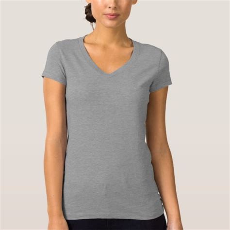 Plain light grey t-shirt for women, ladies | Zazzle