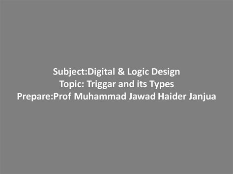 SOLUTION: Trigger and its types - Studypool