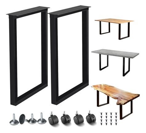 Lendpea Metal Table Legs Square Tube Table Legs,Heavy Duty Desk Legs ...