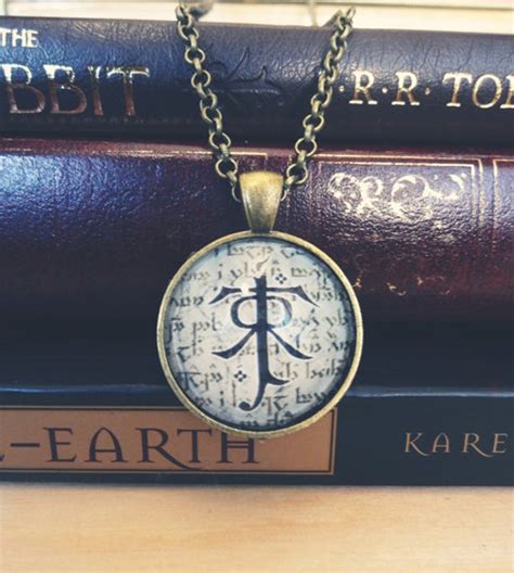 Tolkien Symbol Necklace Lord of the Rings by mithrilandmathoms