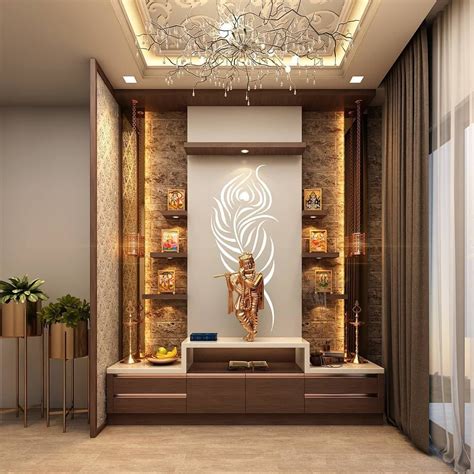 Puja Room Interior Design Service, Dining Room Designers, Living Room Designs, Modern Living ...