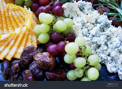 Cheese & Grapes Platter Stock Photo 426558 : Shutterstock