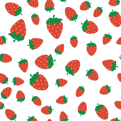 Seamless Strawberry pattern 2444393 Vector Art at Vecteezy