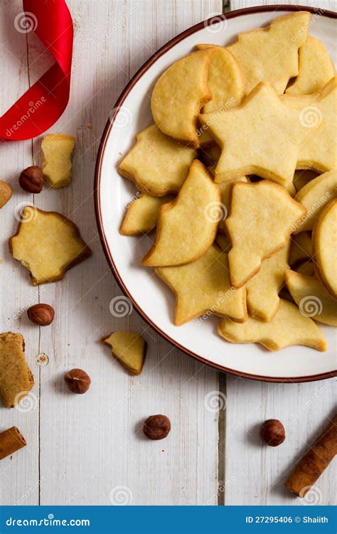 Close-up of Different Shapes of Christmas Cookies Stock Photo - Image of biscuit, christmas ...