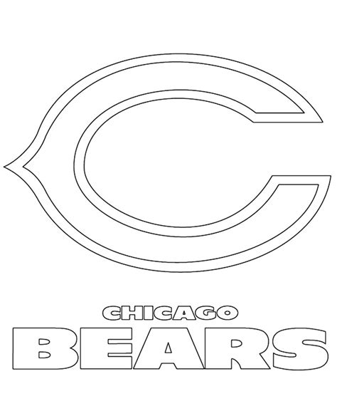 Logo of Chicago Bears coloring sheet - Topcoloringpages.net