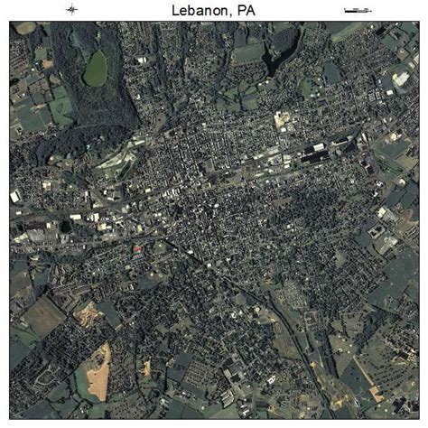 Aerial Photography Map of Lebanon, PA Pennsylvania