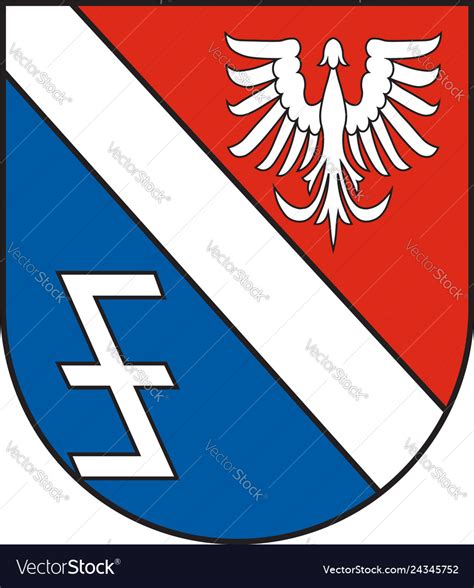 Coat of arms eppelborn in neunkirchen Royalty Free Vector