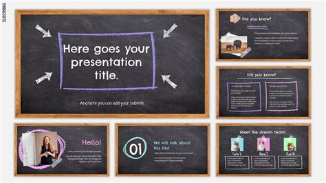 Blackboard template, free for Google Slides or PowerPoint – The board trilogy | Google slides ...